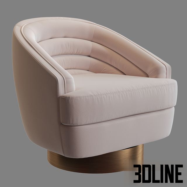 Chair SAFAVIEH Arvilla Swivel Club Chair 0(3dline.net)