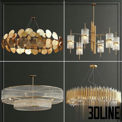 Collection chandeliers 40 Newton(3dline.net)