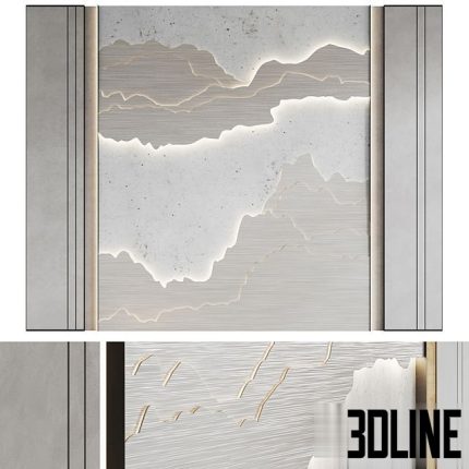 Decorative wall panel n7 1(3dline.net)