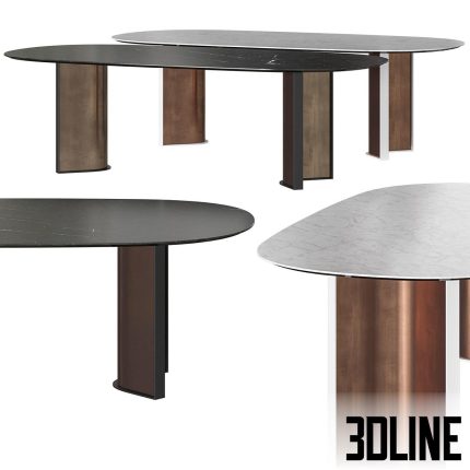 Dressy Parker Dining Table(3dline.net)