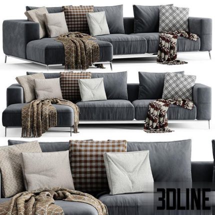 Flexform Ettore Chaise Longue Sofa 2 0(3dline.net)