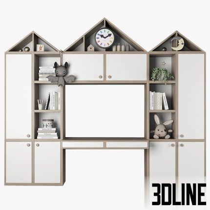 Furniture composition for children(3dline.net)