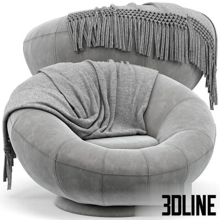 Groovy swivel chair(3dline.net)