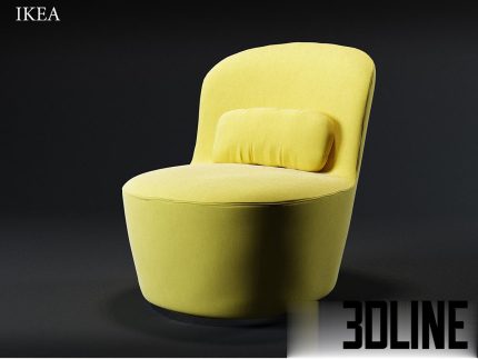 Ikea STOCKHOLM armchair(3dline.net)