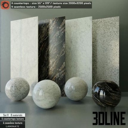Laminate countertops Seamless texture Set 11(3dline.net)