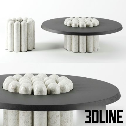 RAKU YAKI Side Tables(3dline.net)