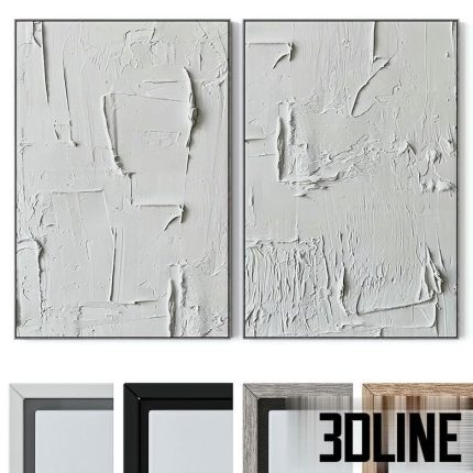 Set of Large Wall Paintings 2120 3(3dline.net)