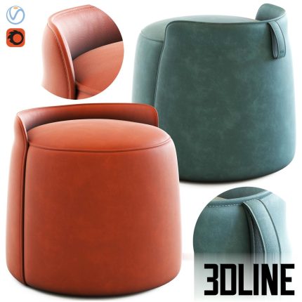 Ulivi lilas pouf(3dline.net)