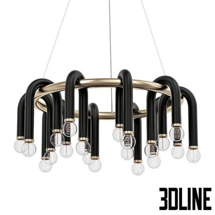 Whit chandelier(3dline.net)