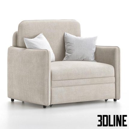 Armchair bed Cases Textile Light(3dline.net)