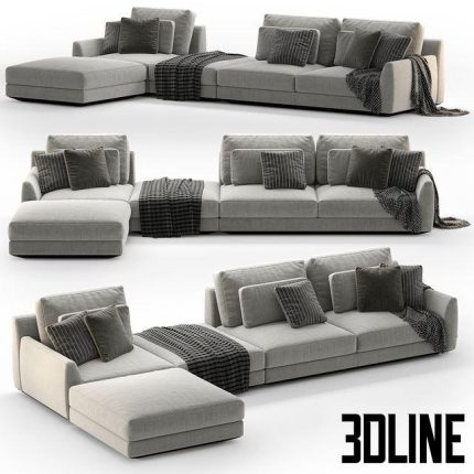 Corner sofa Casamania & Horm ELLINGTON 0(3dline.net)