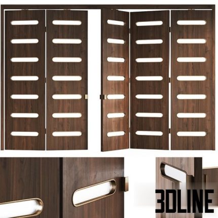 Decorative folding doors Mobius 2 0(3dline.net)