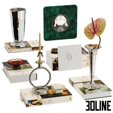 Decorative vintage set(3dline.net)