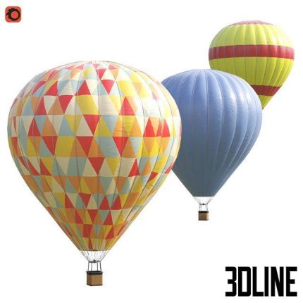 Hot air balloon 0(3dline.net)