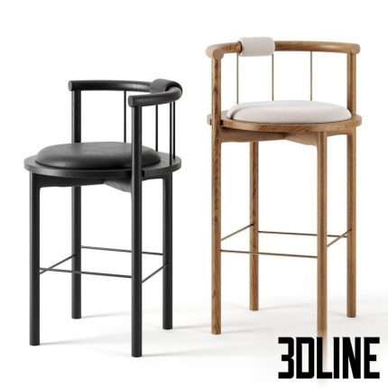 Lloyd Bar Stool by Crump and Kwash(3dline.net)