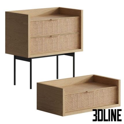 Louison bedside tables from LaRedoute 0(3dline.net)