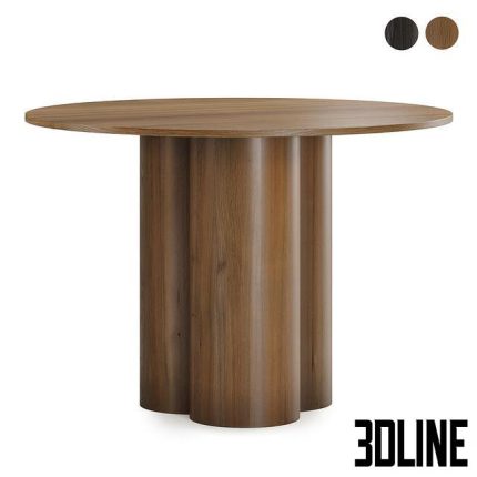Olivia round dining table 0(3dline.net)