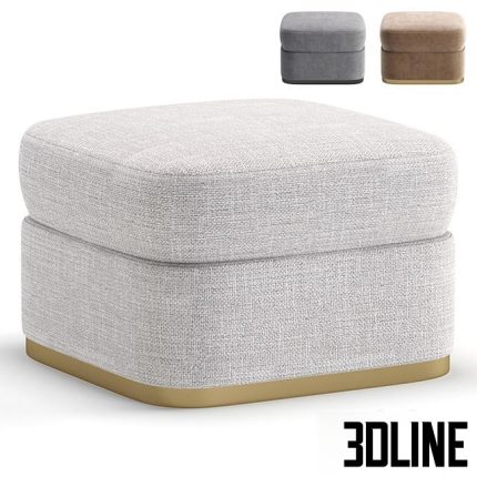 Pouf JESSICA by Cazarina Interiors 3 Colors Version 0(3dline.net)