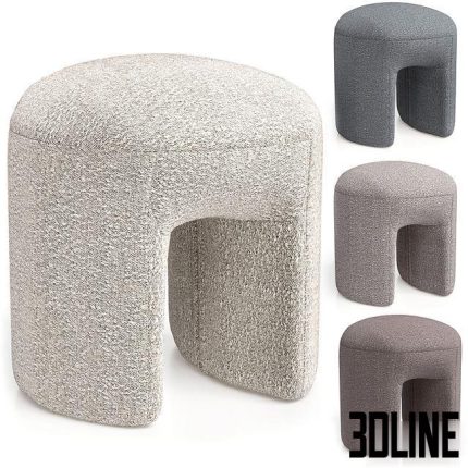 Pouf Shaggy by Ogogo 0(3dline.net)