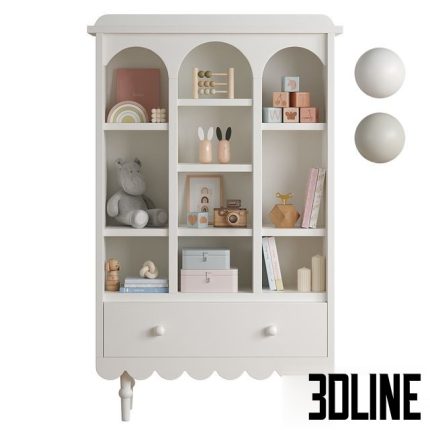 Retro Babushka Bookshelf 0(3dline.net)