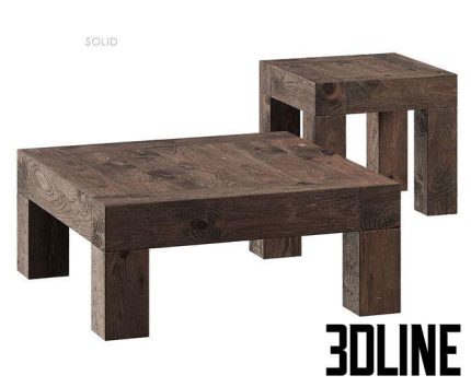 SOLID tables West Elm 0(3dline.net)