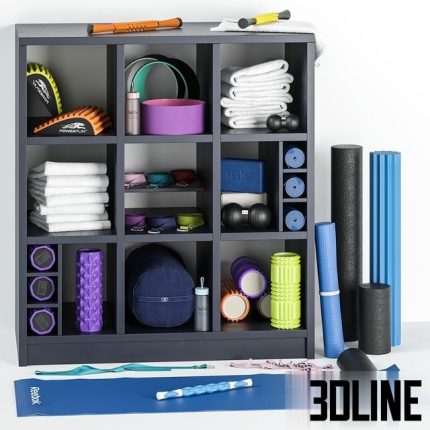 Sports set for yoga and fitness 0(3dline.net)