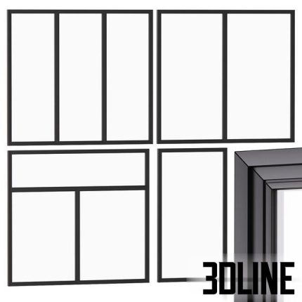 Stained glass windows panoramic glazing 01(3dline.net)