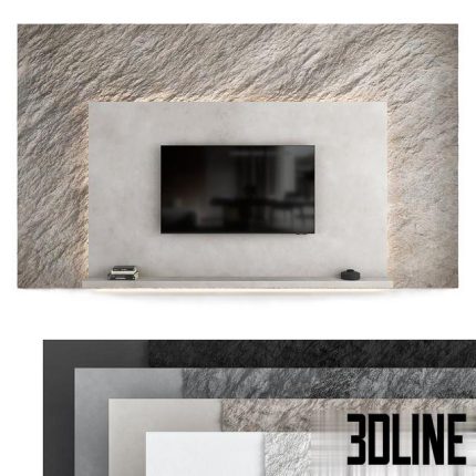 TV wall set 07 0(3dline.net)