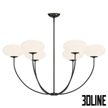 Talia 6 Light Round Chandelier 0(3dline.net)