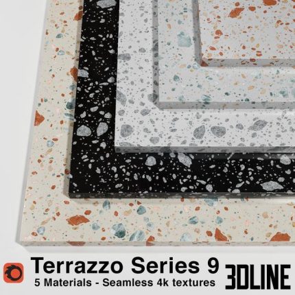 Terrazzo - Series 9 (5 Seamless Materials) 0(3dline.net)