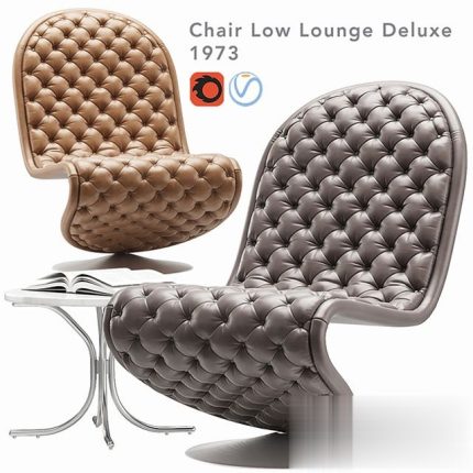 Verpan system 123 lounge chair(3dline.net)