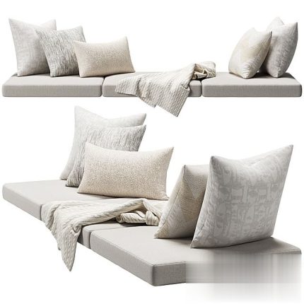 Window Seat Cushion Set 2(3dline.net)