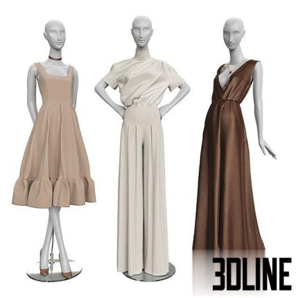 Women’s clothing on mannequins 0(3dline.net)