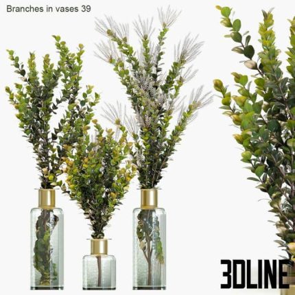 Branches in vases 39 0(3dline.net)