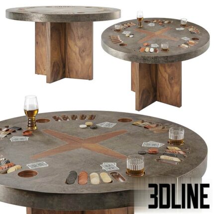 2modern Poker Table(3dline.net) (1)