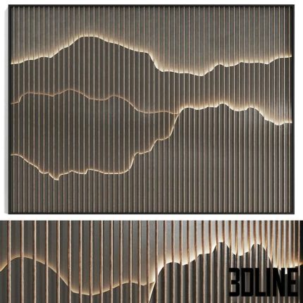 Decorative wall panel N9 0(3dline.net)