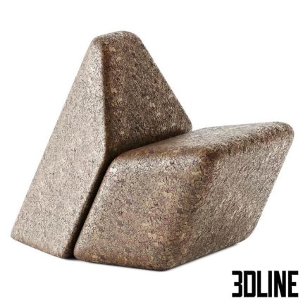 Cacao Armchair by BlackCork 0(3dline.net)