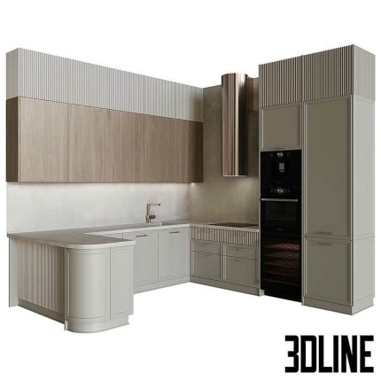 Neoclassical kitchen 30 0(3dline.net)