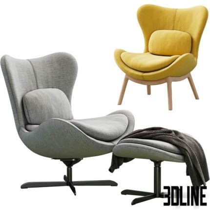 Armchair Lazy By Calligaris(3dline.net)