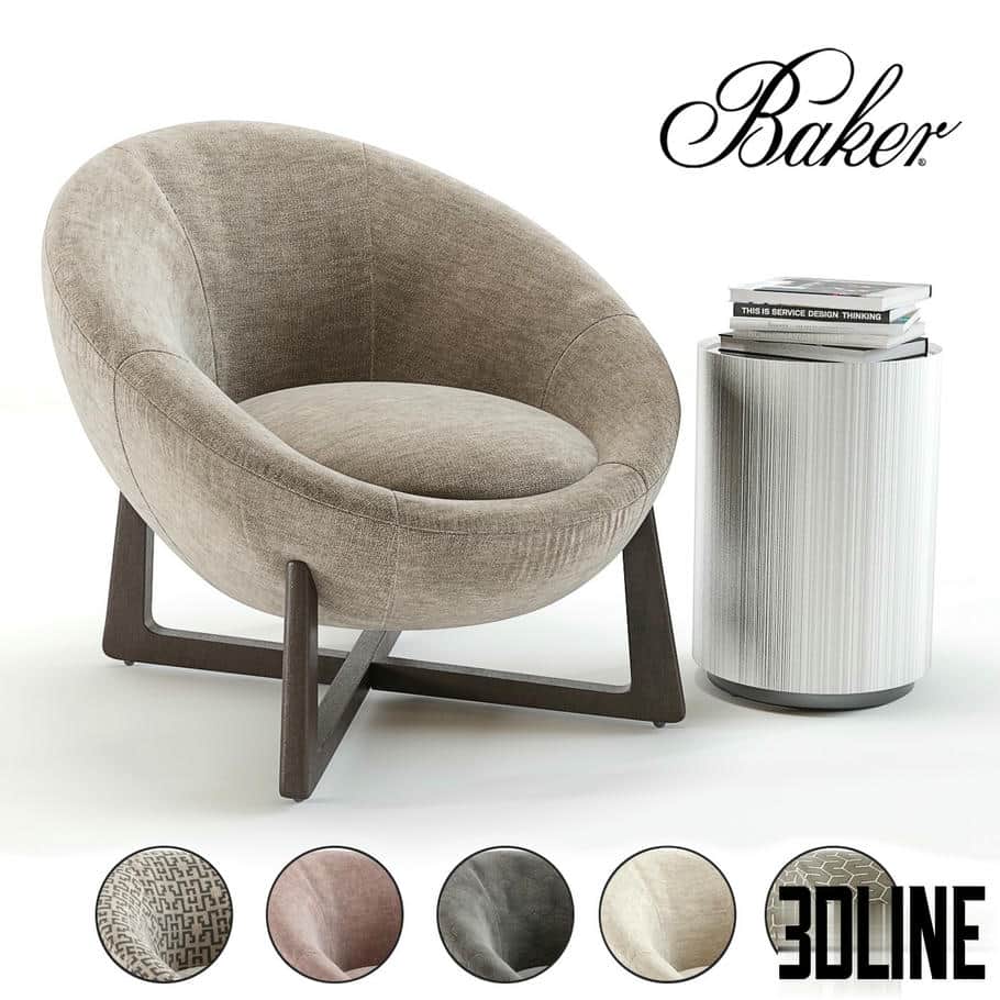 Baker Pod Lounge Chair(3dline.net)