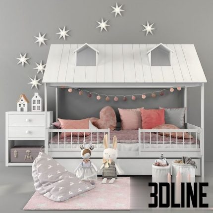 Bed LifeTime BEACHHOUSE HUTBED 01 0(3dline.net)