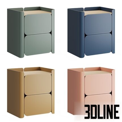 Bedside Table Lirio by Hiro(3dline.net)