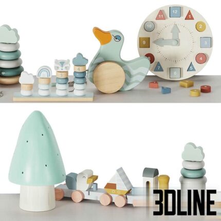 CHILDREN DECOR SET 08(3dline.net)