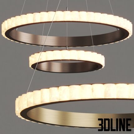 CTO Lighting Avalon Chandeliers Lampatron Monsine(3dline.net)