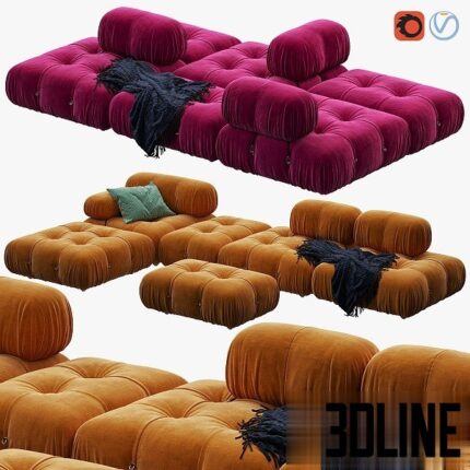 Camaleonda Sofa by B b Italia(3dline.net)