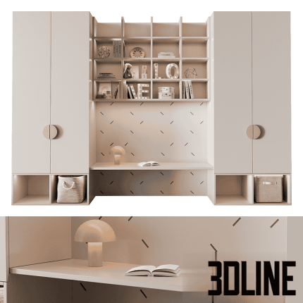 Children 27 s Closet with fillings 2(3dline.net)