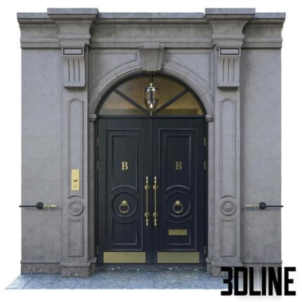 Classical swing door L 1600 H 2900(3dline.net)