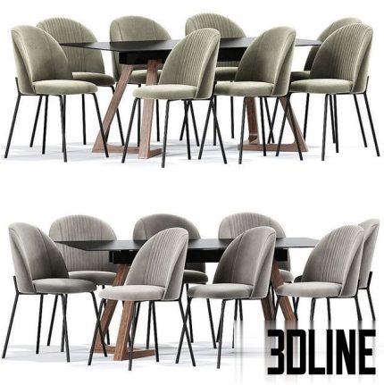 Cloyd Dining Chair Table 0(3dline.net)