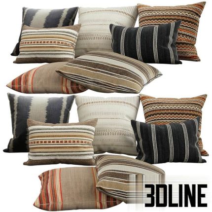 Decorative pillows 40 strip 41 3(3dline.net)