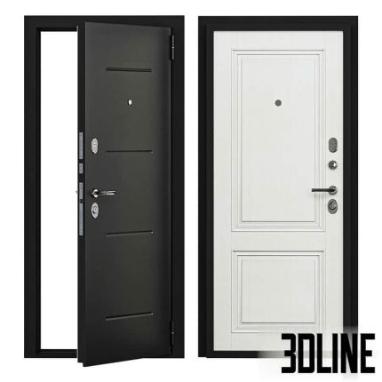 Entrance door metal STEEL DOOR PORTA (3dline.net)